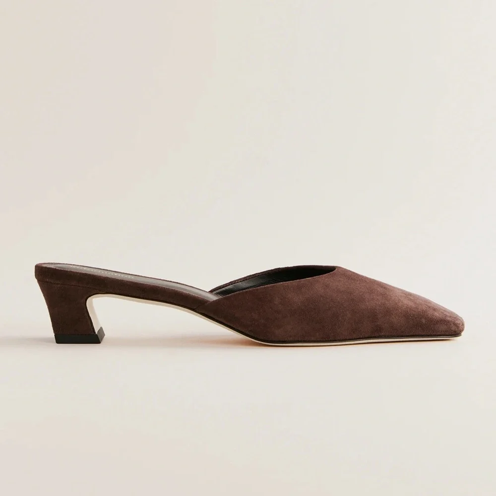 Reformation Heather Block Heeled Mule - Picture 2 of 6